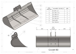 Godet 80 PH1000