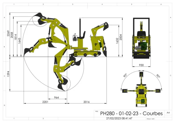 Tractopelle Phoenix 280