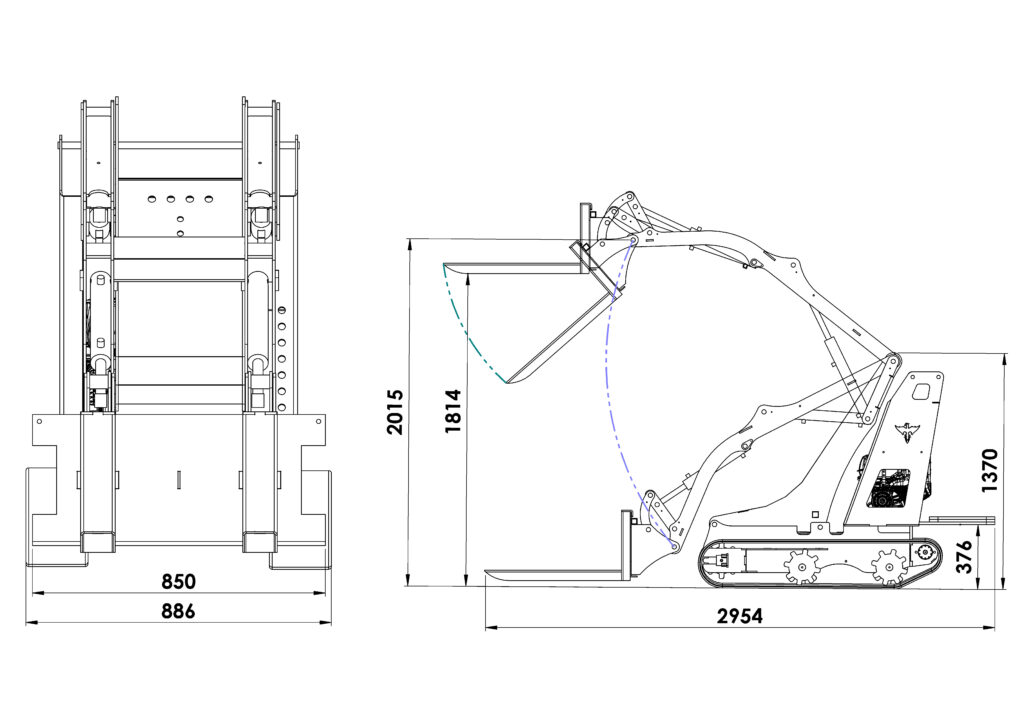Mise en plan chargeur pales