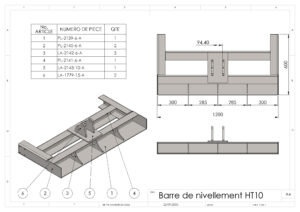 Barre de nivellement HHO
